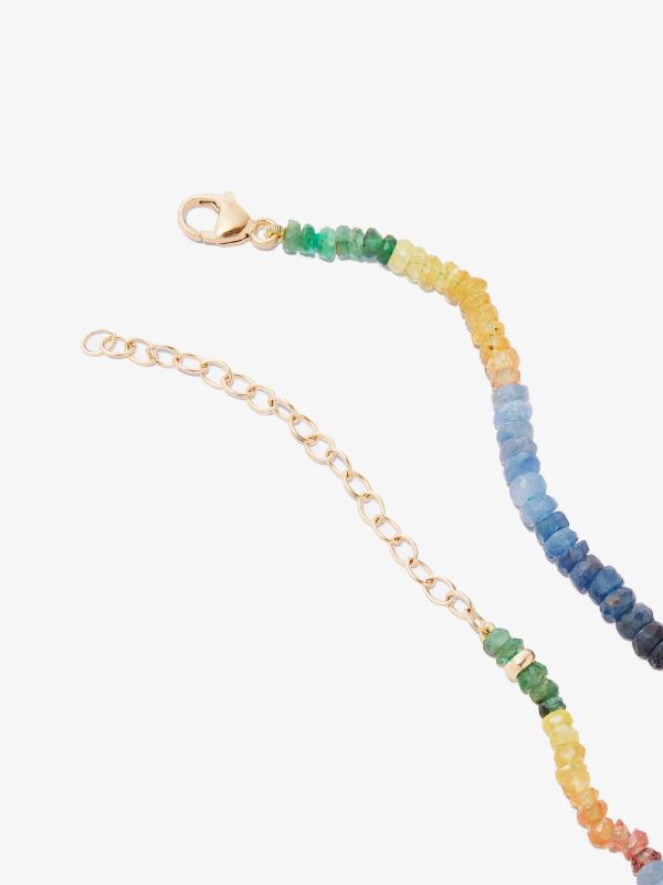 JIA JIA 14K Yellow Gold Dark Rainbow Beaded Quartz Necklace | Browns Fine Necklaces