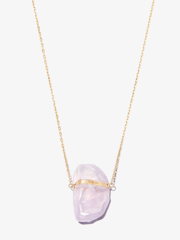 JIA JIA 14K yellow gold lavender moonstone necklace | Browns Necklaces