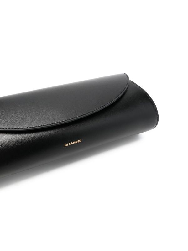 Jil Sander Black Cannolo Small Leather Shoulder Bag | Browns Shoulder Bags