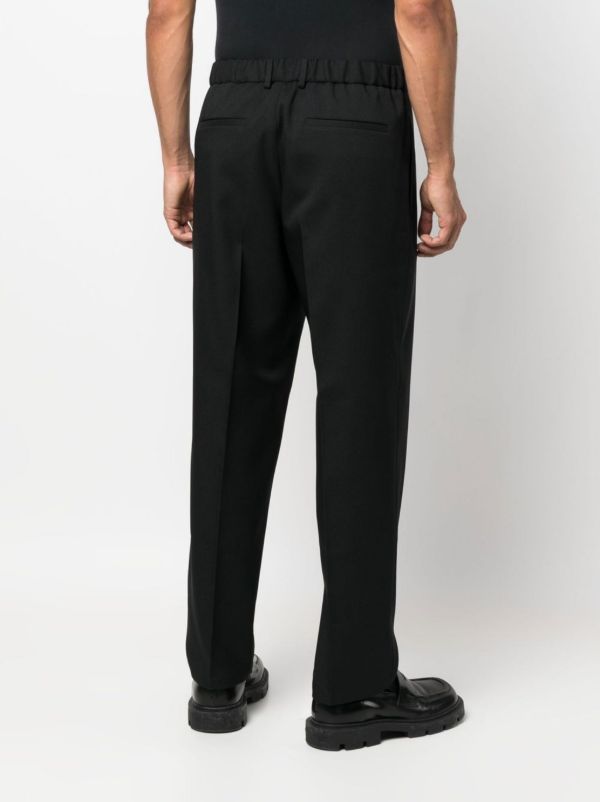 Jil Sander Black Slim-Cut Tailored Trousers | Browns Tailored Pants