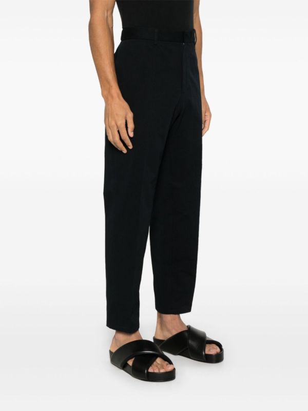 Jil Sander Black Tapered Trousers | Browns Tapered Pants