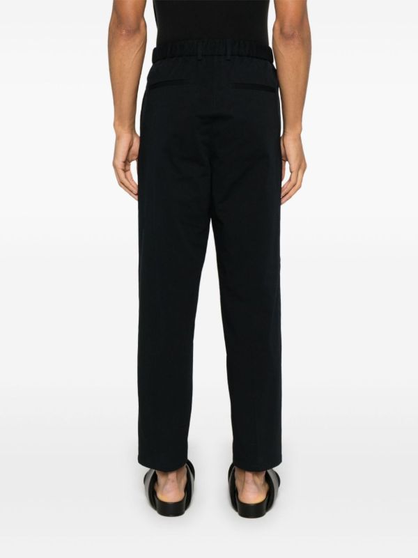 Jil Sander Black Tapered Trousers | Browns Tapered Pants