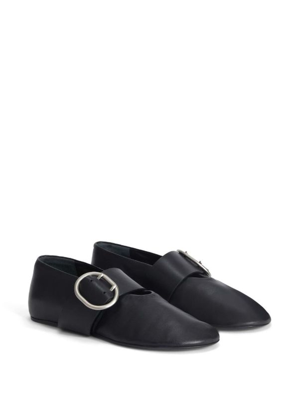Jil Sander Buckled Ballet Pumps | Browns Ballerina Shoes