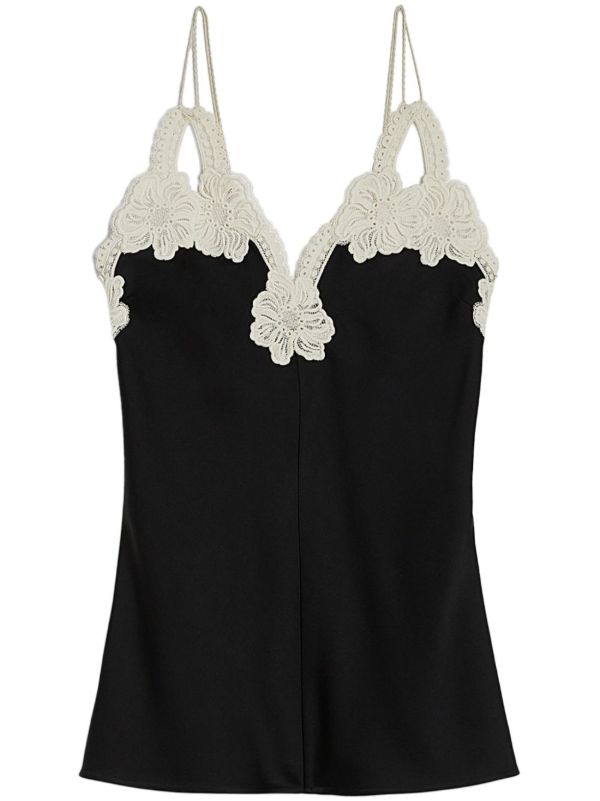 Jil Sander Floral-Embroidered Top | Browns Vests & Tank Tops