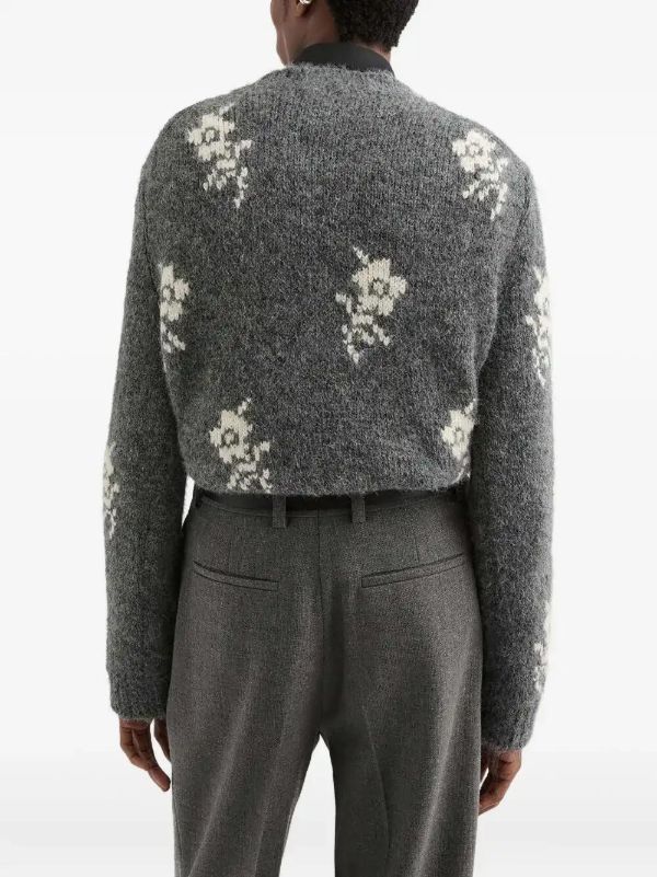 Jil Sander Floral Sweater | Browns Knitted Sweaters