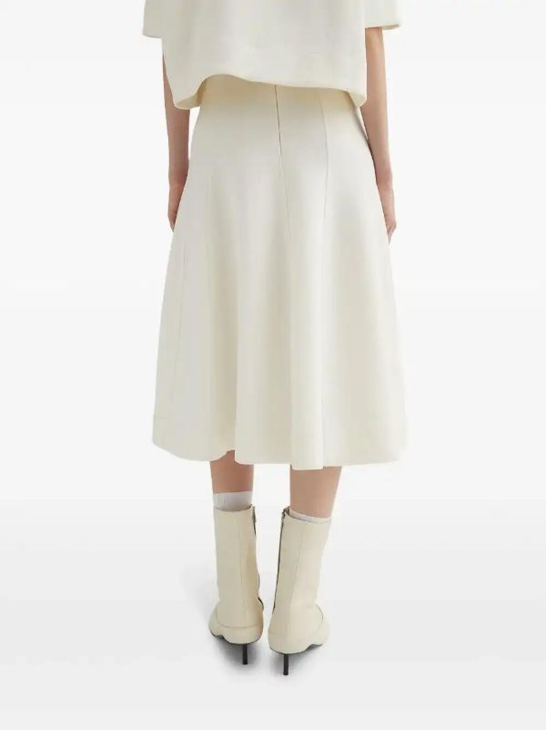Jil Sander Flored Midi Skirt | Browns A-Line Skirts