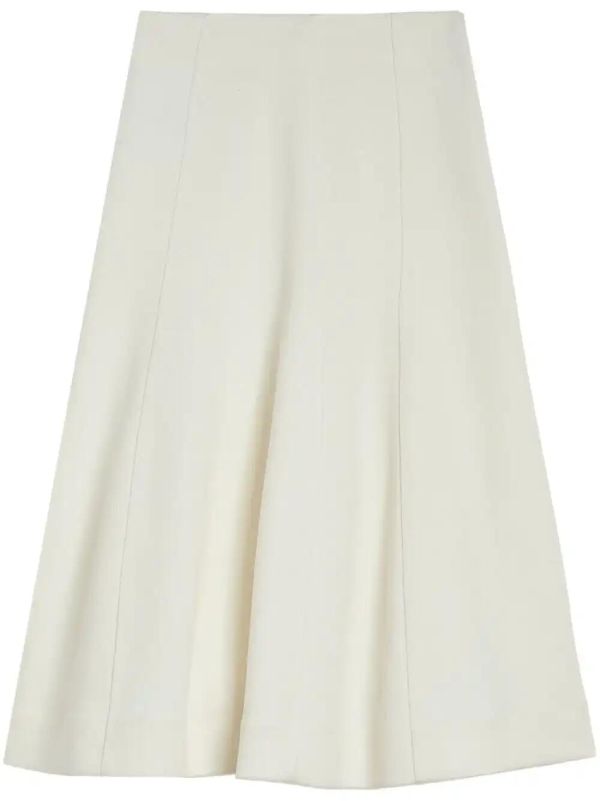 Jil Sander flored midi skirt | Browns A-Line Skirts