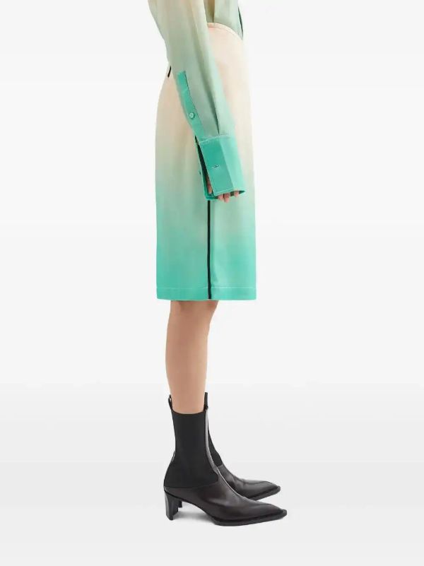 Jil Sander Gradient-effect Skirt | Browns Straight Skirts