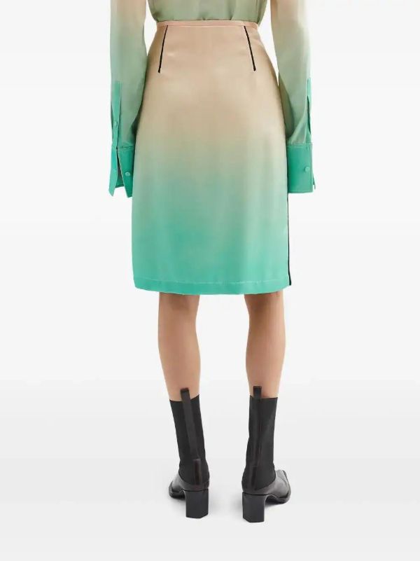 Jil Sander Gradient-effect Skirt | Browns Straight Skirts