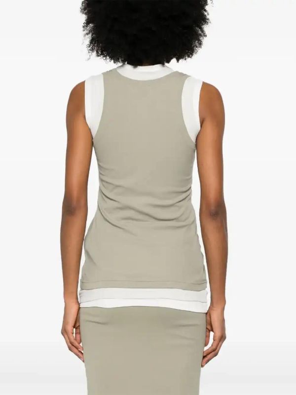 Jil Sander Layered Tank Top | Browns Vests & Tank Tops