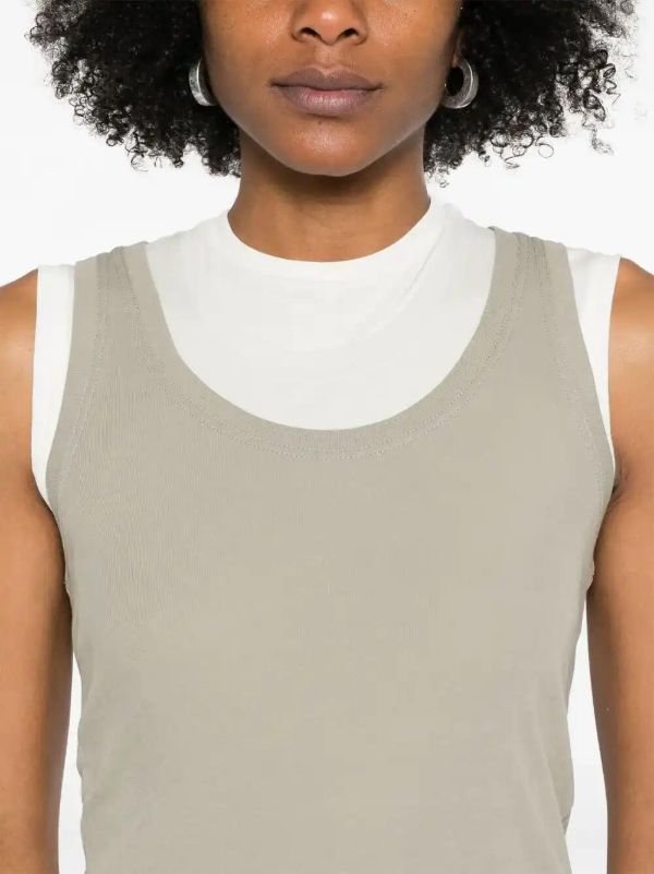 Jil Sander Layered Tank Top | Browns Vests & Tank Tops