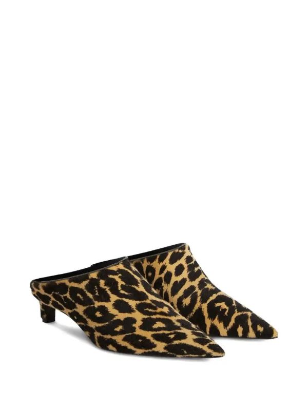 Jil Sander Leopard-print Mules | Browns Slippers