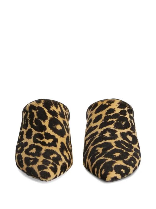 Jil Sander Leopard-print Mules | Browns Slippers