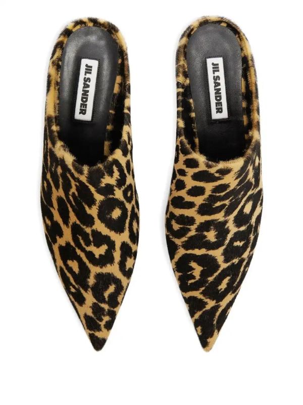 Jil Sander Leopard-print Mules | Browns Slippers