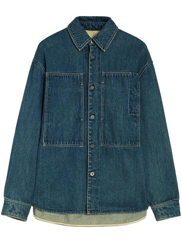Jil Sander long-sleeve denim shirt | Browns Shirts