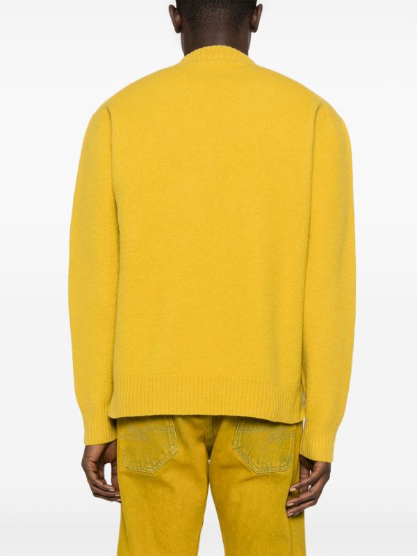 Jil Sander Ribbed-trim Wool Jumper | Browns Knitted Sweaters