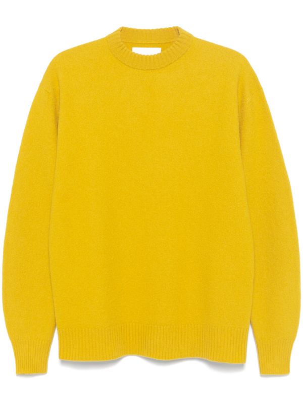 Jil Sander ribbed-trim wool jumper | Browns Knitted Sweaters