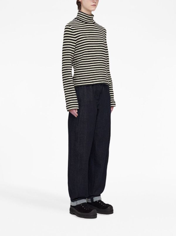 Jil Sander Striped Sweater | Browns Knitted Sweaters