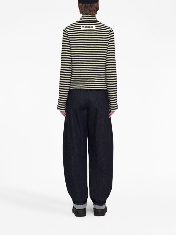 Jil Sander Striped Sweater | Browns Knitted Sweaters