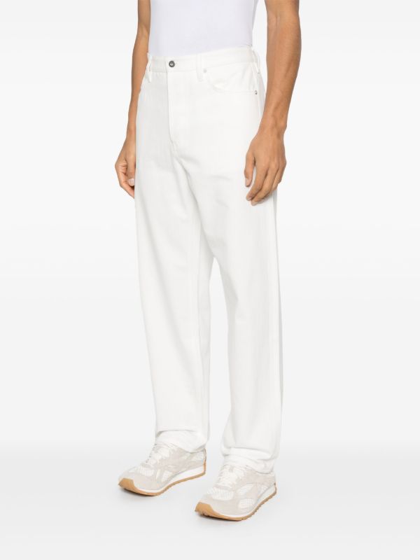 Jil Sander White Cotton Loose-Fit Jeans | Browns Relaxed-Fit Jeans