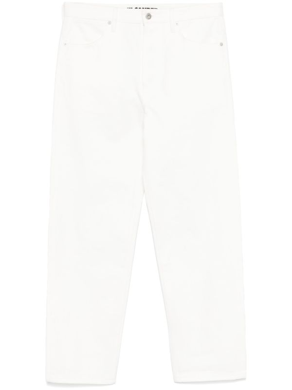 Jil Sander White Cotton Loose-Fit Jeans | Browns Relaxed-Fit Jeans