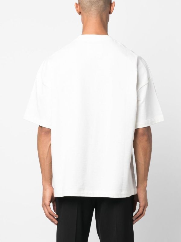Jil Sander White Logo Cotton T-shirt | Browns T-Shirts