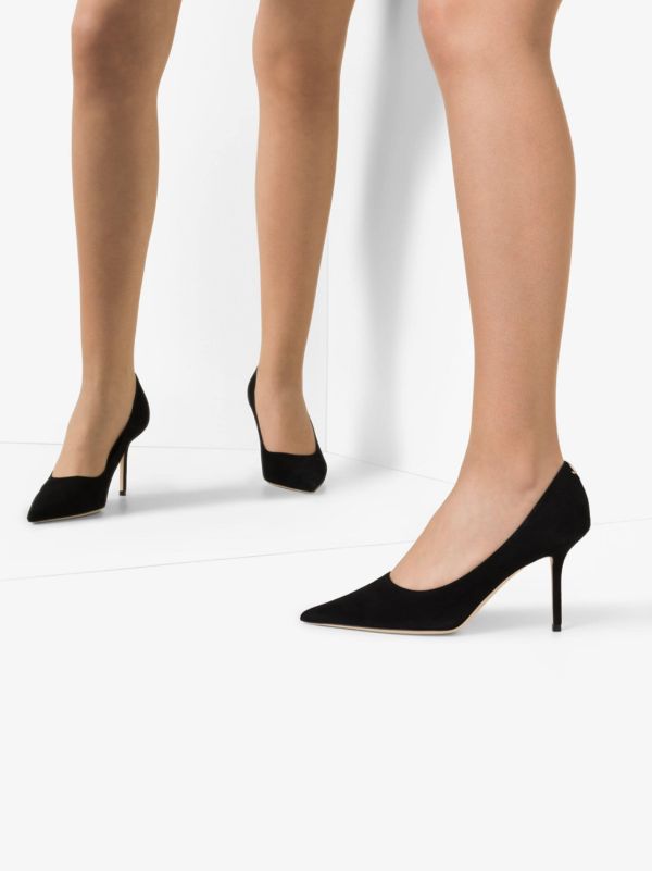 Jimmy Choo Black Love 85 Suede Pumps | Browns Pumps