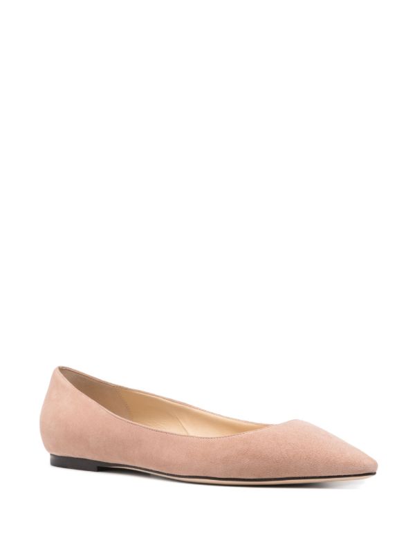 Jimmy Choo Pink Romy Ballet Pumps | Browns Ballerina Shoes