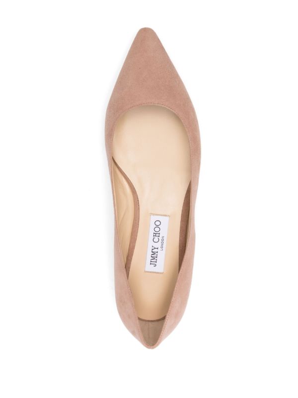 Jimmy Choo Pink Romy Ballet Pumps | Browns Ballerina Shoes