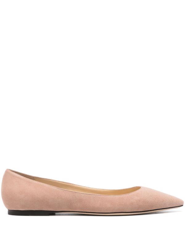 Jimmy Choo Pink Romy Ballet Pumps | Browns Ballerina Shoes