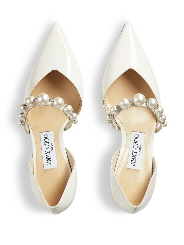 Jimmy Choo White 65mm Aurelie Pumps | Browns Pumps
