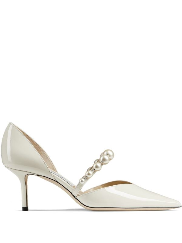 Jimmy Choo White 65mm Aurelie Pumps | Browns Pumps