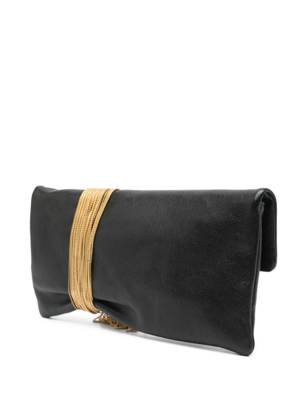 Jimmy Choo Zandra Chain-embellished Clutch Bag | Browns Clutch Bags