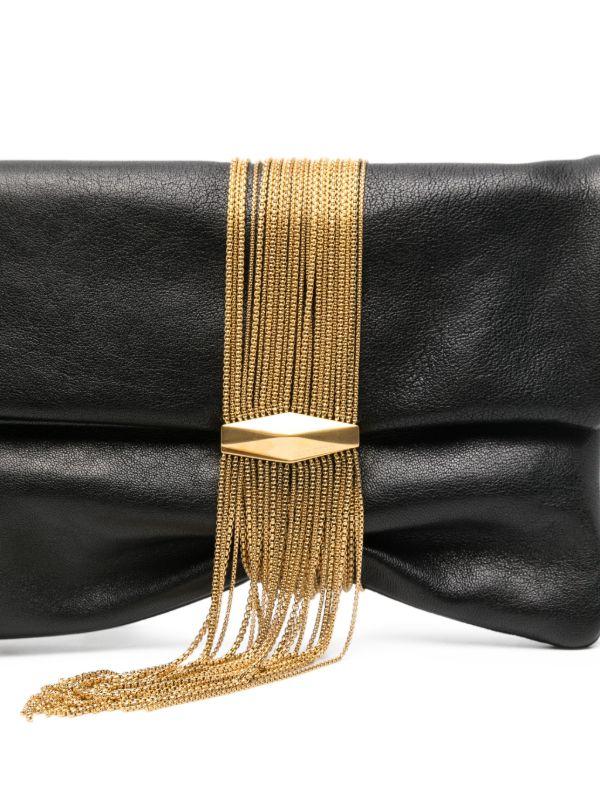 Jimmy Choo Zandra Chain-embellished Clutch Bag | Browns Clutch Bags