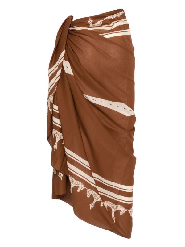 Johanna Ortiz Ancestral Palm Sarong | Browns Beach Cover-Ups