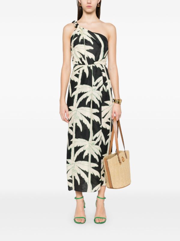Johanna Ortiz Dark Palms Midi Dress | Browns Day Dresses