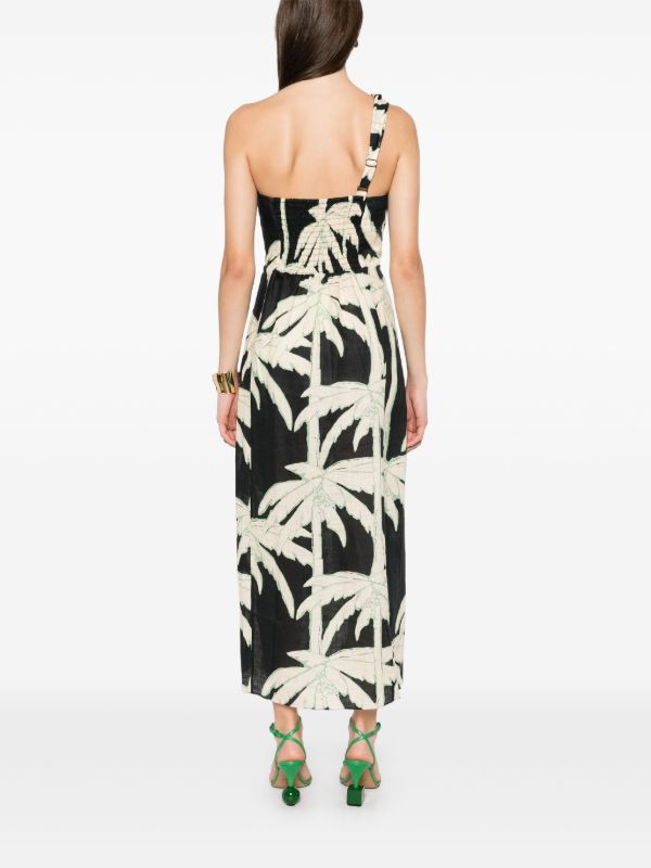 Johanna Ortiz Dark Palms Midi Dress | Browns Day Dresses