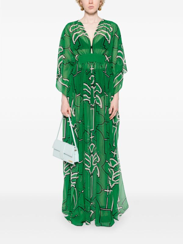 Johanna Ortiz Green Secret Garden Dress | Browns Day Dresses