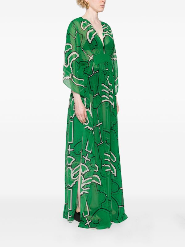 Johanna Ortiz Green Secret Garden Dress | Browns Day Dresses