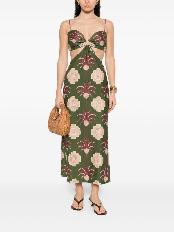Johanna Ortiz Jungle Geometry Midi Dress | Browns Day Dresses