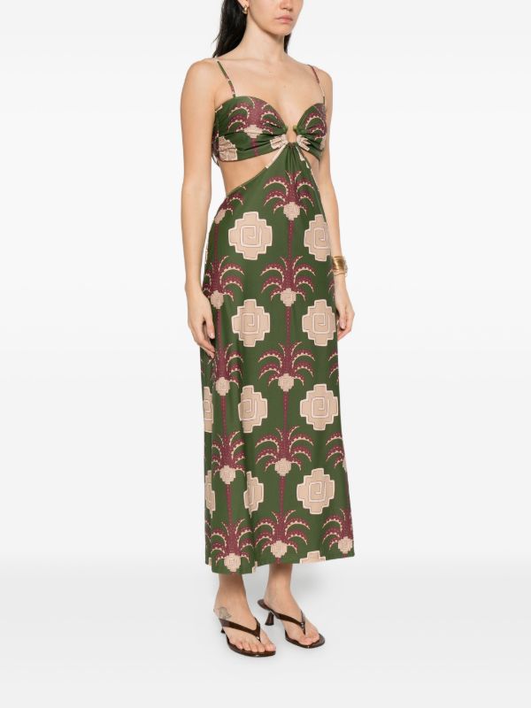 Johanna Ortiz Jungle Geometry Midi Dress | Browns Day Dresses