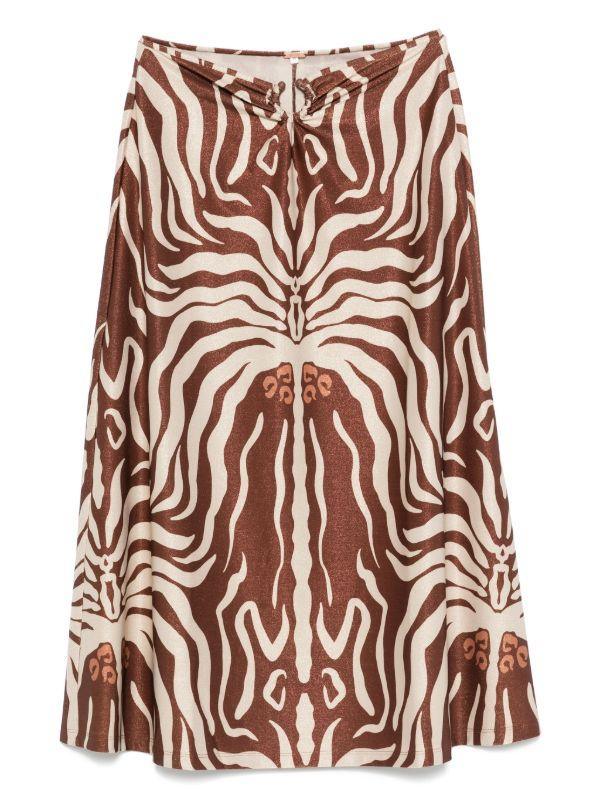 Johanna Ortiz Keel midi skirt | Browns Full Skirts