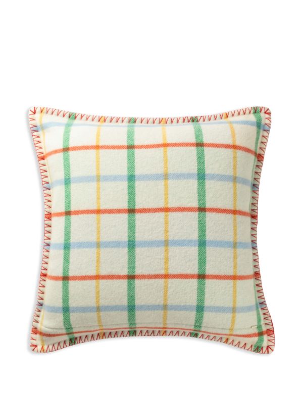 Johnstons Of Elgin Checked Wool Cushion | Browns Cushions