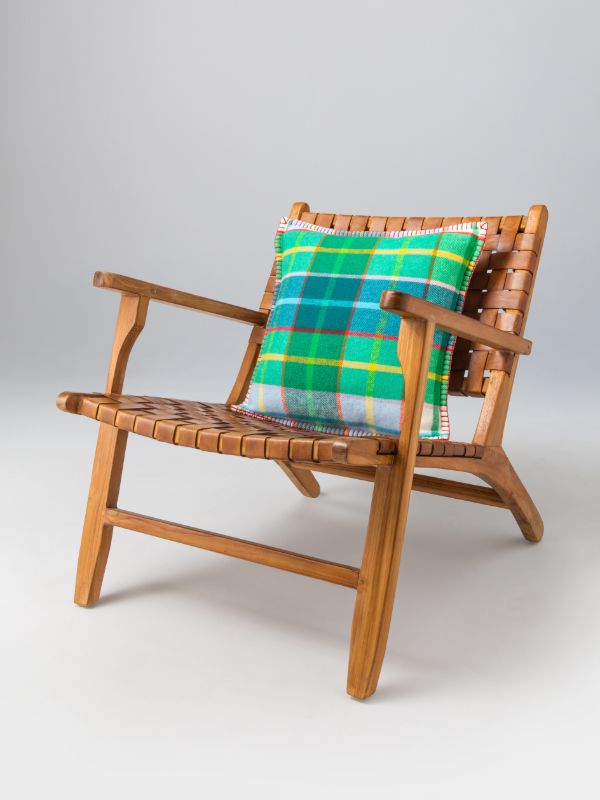 Johnstons Of Elgin Checked Wool Cushion | Browns Cushions