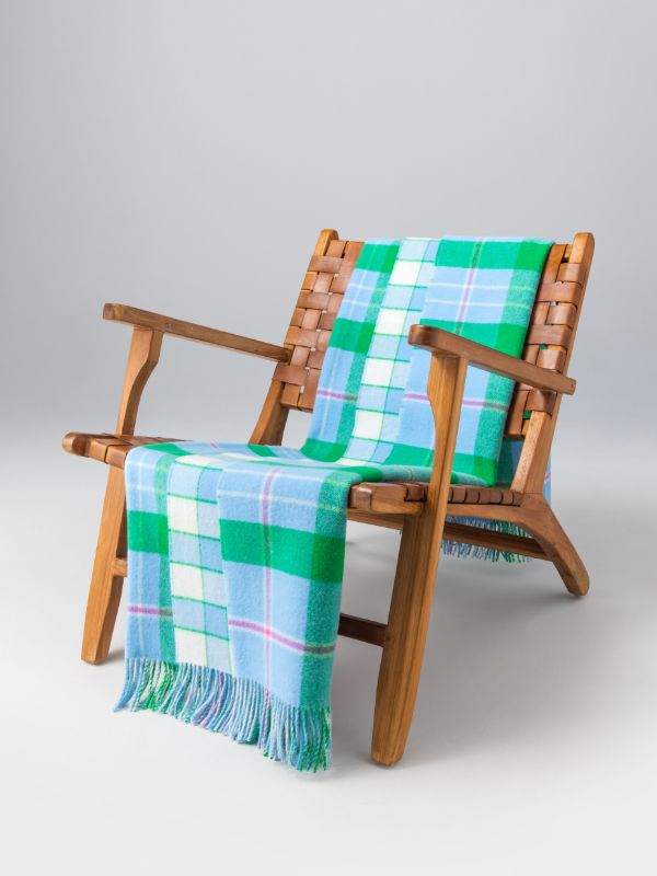 Johnstons Of Elgin Reversible Wool Throw | Browns Blankets & Throws