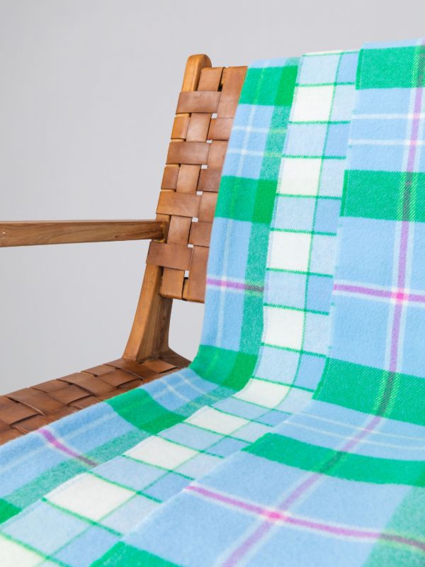 Johnstons Of Elgin Reversible Wool Throw | Browns Blankets & Throws