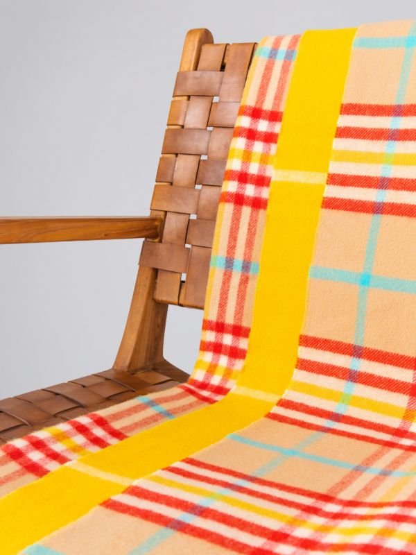 Johnstons Of Elgin Reversible Wool Throw | Browns Blankets & Throws