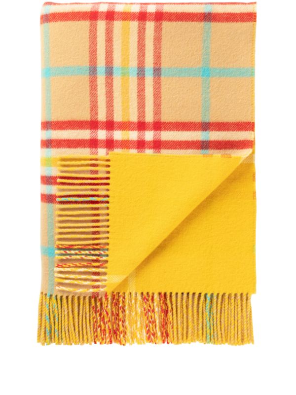 Johnstons of Elgin reversible wool throw | Browns Blankets & Throws