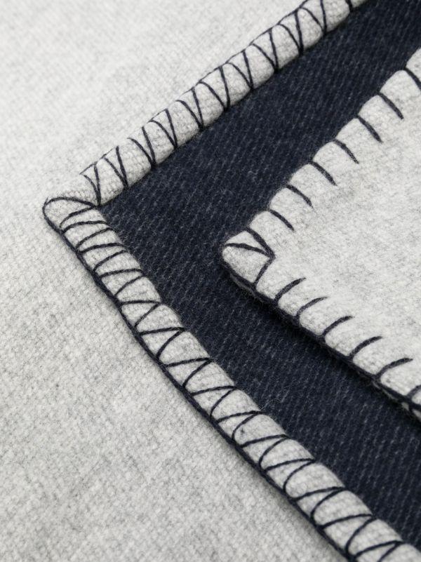 Johnstons Of Elgin Silver Reversible Merino Wool Throw | Browns Blankets & Throws