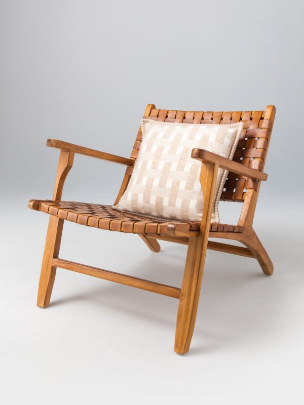 Johnstons Of Elgin Stitched Basketweave Cushion | Browns Cushions